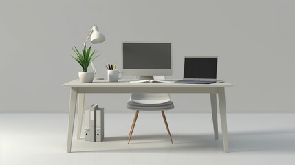 Create a picture of a work desk UHD wallpaper