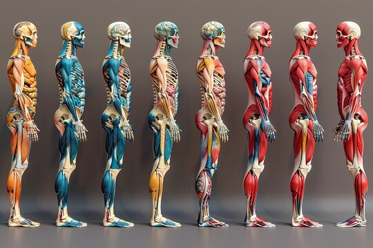 Realistic Body Icon Set: Celebrating Human Form Brilliance