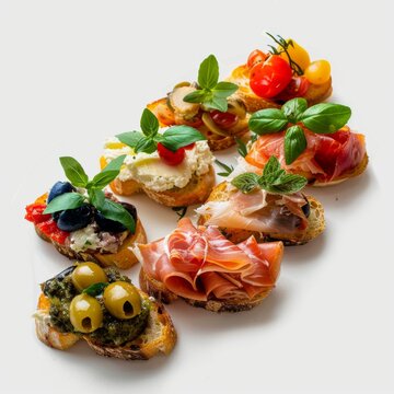 Diverse Italian cicchetti