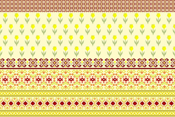 Ethnic geometric traditional seamless pattern. Native decorative Aztec style design for fabric, texture, interior, home decor, clothing, element, textile, ornaments, embroidery, wallpaper, background 