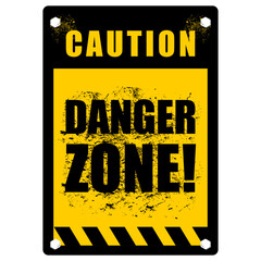 Caution, danger zone,  design vector