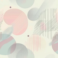 Abstract Geometric Pattern Background with Pastel Colors and Modern Design