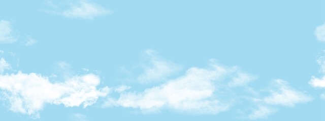 Seamless Sky cloud on blue background, illustration Pattern Panoramic Horizon cloudy on clear sky,Beautiful Nature for Spring,Summer,Web Banner landscape background, Environment concept