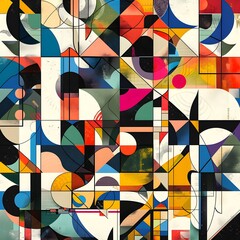 Fototapeta premium Abstract Artwork and Geometric Patterns