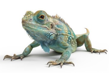 Obraz premium A beautiful animal 3D model isolated on a white background