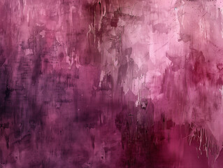 Obraz premium Burgundy tie-dye design blending watercolor brush strokes on a distressed backdrop. Maroon graffiti featuring a gritty texture achieved with brush strokes and oil ink.