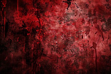 Obraz premium Vector illustration red grunge texture background, silhouette creativity red paint background with ink-black stain design. Beautiful simple AI generated image in 4K, unique.