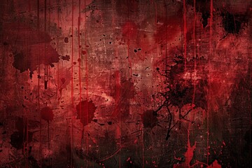 Obraz premium Vector illustration red grunge texture background, silhouette creativity red paint background with ink-black stain design. Beautiful simple AI generated image in 4K, unique.