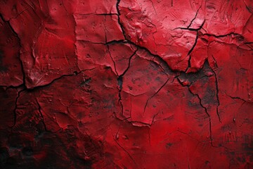Fototapeta premium Vector illustration red grunge texture background, silhouette creativity red paint background with ink-black stain design. Beautiful simple AI generated image in 4K, unique.
