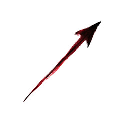 Stylized Red Arrow Illustration