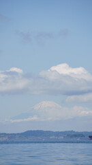 【日本の富士見百景】富津岬からみた富士山と三浦半島