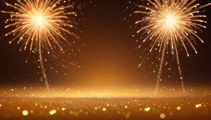 Obraz premium Fireworks background: Abstract firework celebration for new years eve