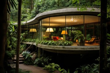 Subterranean Sanctuary: A Modern Underground House Tucked Away in a Dense Forest