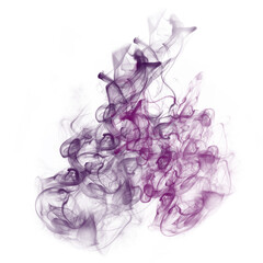 Fototapeta premium Abstract party fog. Isolated blue, teal, purple , smoke think cloud. 3D special effects fog clouds graphic for white background, magic birthday clip art