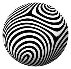 PNG A ball sphere white black.