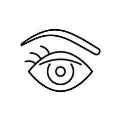Eyebrow vector icon