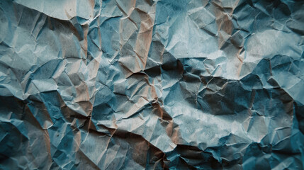 Recycled crumpled paper texture or paper background for design with copy space