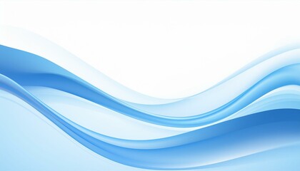 Fototapeta premium Dreamy Flow: Abstract 3D Wave in Blue and White