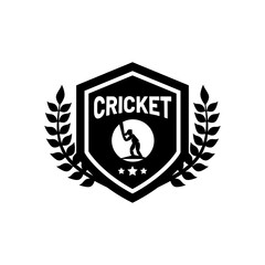 Cricket logo vector template design