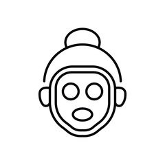 Facial Mask vector icon