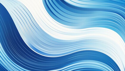 Winter Waves: Blue and White Abstract Ocean Texture"