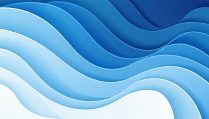 Obraz premium Winter Waves: Blue and White Abstract Ocean Texture