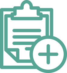 Obraz premium clipboard icon with mathematics sign