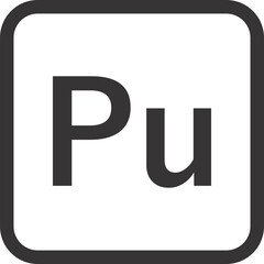 box icon with PU text