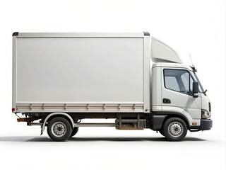 truck isolated on white generative ai