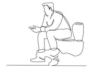 man on the toilet with a phone in his hands_02