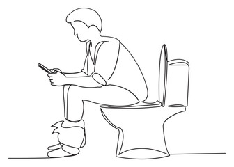 man on the toilet with a phone in his hands_04