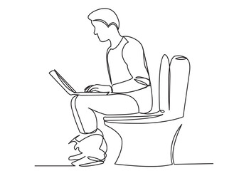 man on the toilet with a phone in his hands_03