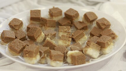 Katirisala Cake, a sweet snack of the Bugis tribe which is often served at various traditional events such as wedding ceremonies.