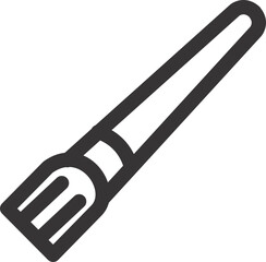 paint brush icon outline transparent 