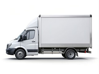 truck isolated on white generative ai