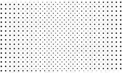 Vector Abstract Gradient Halftone Pattern Staggered Dots Overlay on Transparent Background