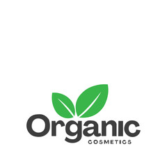 Fototapeta premium Natural Radiance: Organic Cosmetics Logo Design