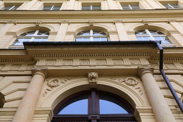 Fototapeta premium Prague Charles University medical school. Landmarks of Czech Republic.