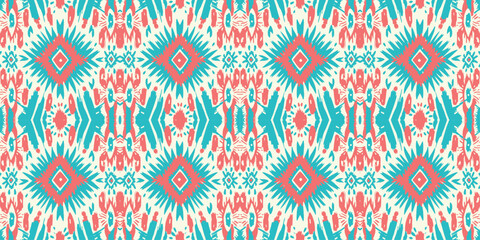 Seamless batik pattern,Seamless tribal batik pattern,and Seamless colorful pattern resemble ethnic boho, Aztec,and ikat styles.designed for use in wallpaper,fabric,curtain,carpet,Batik Embroidery