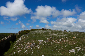 Magnificent sunny beaches, coastline in Wales May-24, the UK