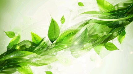 Abstract ecology background concept with natural elements and environmental sustainability visuals