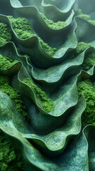 background with waves develop a visually dynamic backdrop using abstract green