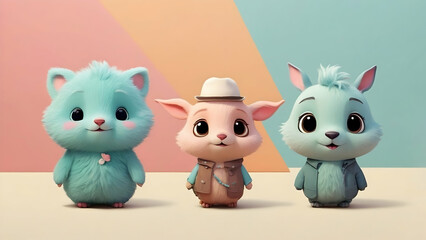 Obraz premium Cute Animals