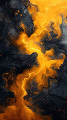 burn texture abstract template using a palette of gold black