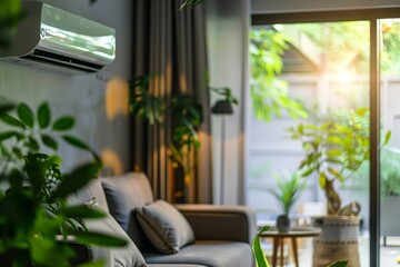 Mock-up poster frame in living room background, Scandi-Boho style, 3d render. Beautiful simple AI generated image in 4K, unique.. Beautiful simple AI generated image in 4K, unique.