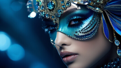 Asian girl's face close-up