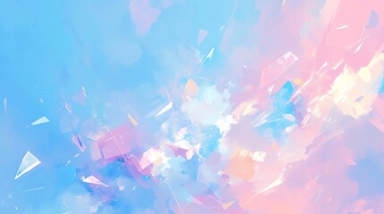 Sunny summer abstract background with radiant bursts of light