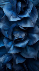 blue abstract background with flowers