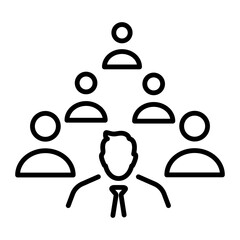 Modern line style icon of citizens 