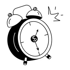 Check out doodle icon of pending payment 